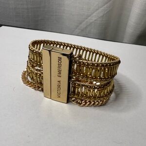 Victoria Emerson Gold Chain Wrap Bracelet